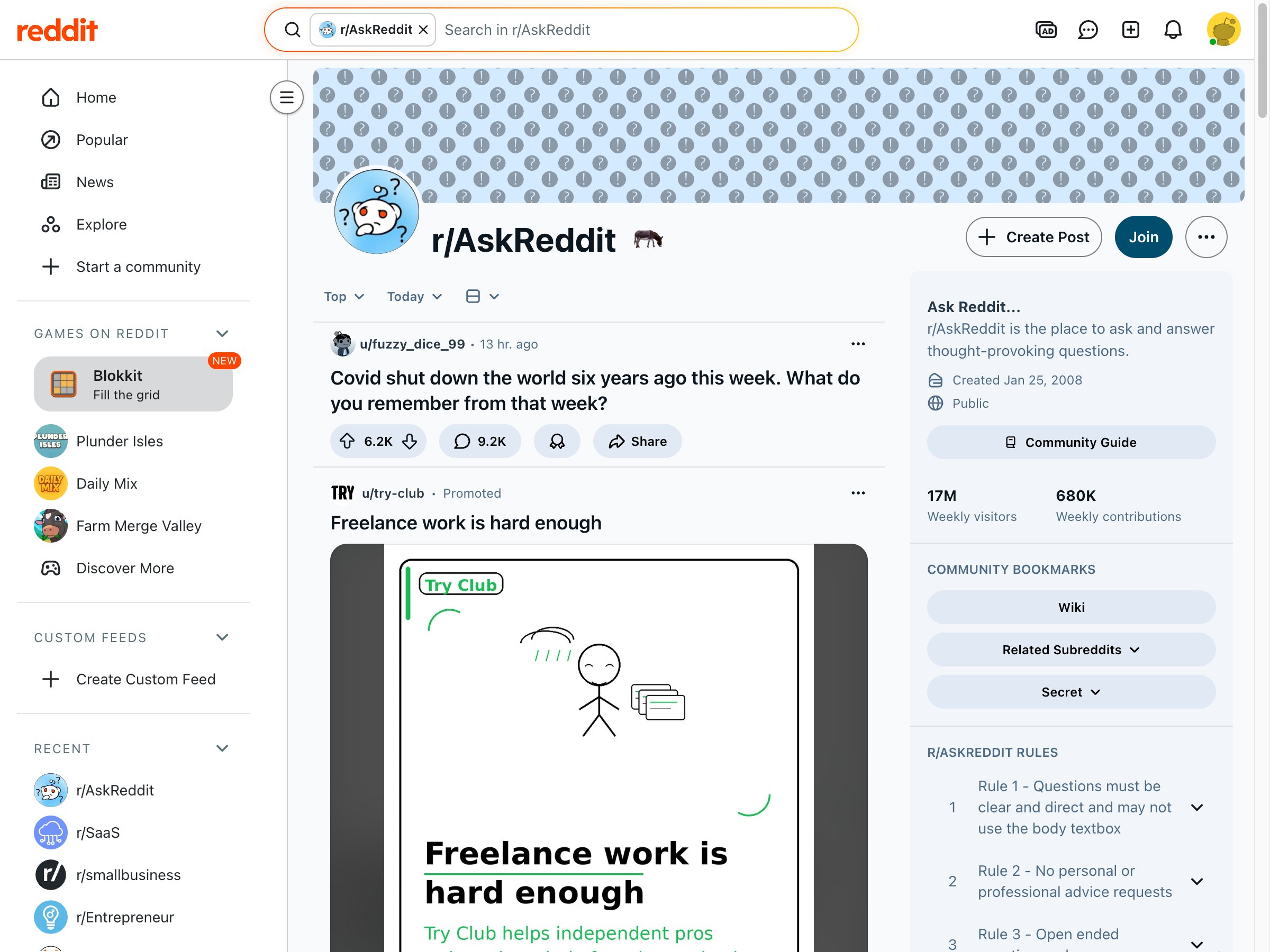 AskReddit post with 9.2K comments showing where upvoted comments compete for top positions in high-engagement threads
